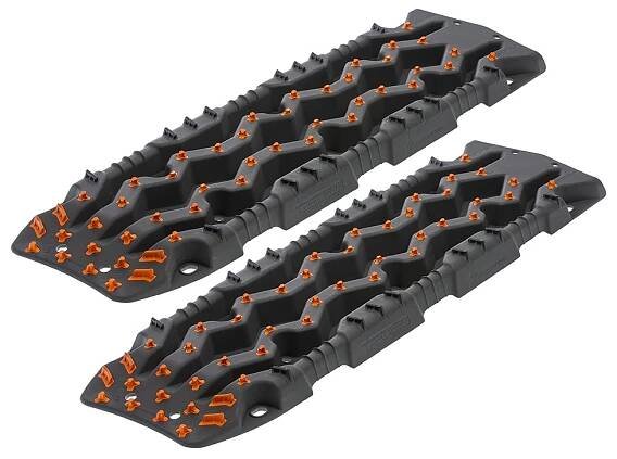 TRED Pro vyprošťovací desky šedé s oranžovými hroty - pár