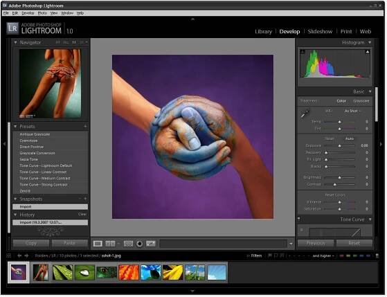 Adobe Photoshop Lightroom - náhled