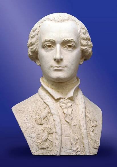 Sculpture: Earl of Saint-Germain. 2008. Shamotte. Author: Alexey Leonov - art-sculptor.com