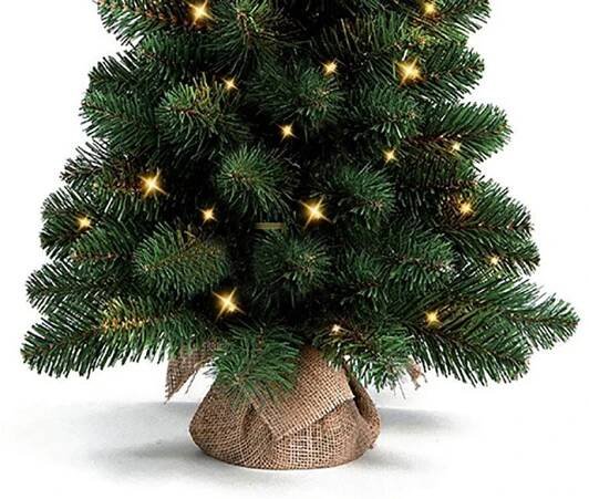 LAALU Vánoční stromek v květináči s LED osvětlením - NARNIE, 45 cm