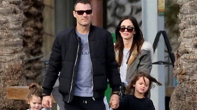 Brian Austin Green, Megan Foxová a jejich děti (Los Angeles, 21. ledna 2017)