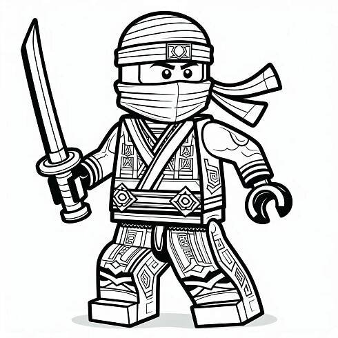Omalovánka Ninjago strana 53