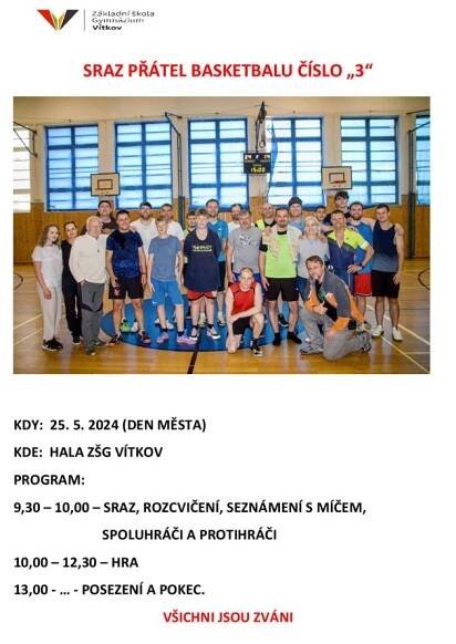 Sraz přátel basketbalu číslo „3“ | Aktuality ze školy | ZŠG Vítkov