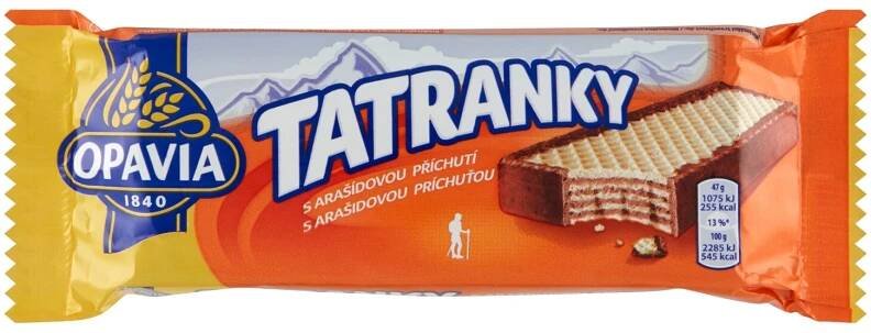 Opavia Tatranky s arašídovou příchutí