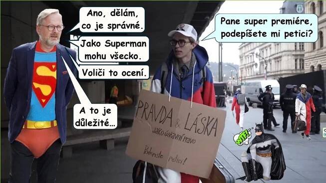 Chocholoušek: „Premiér Fiala se cítí být Supermanem“