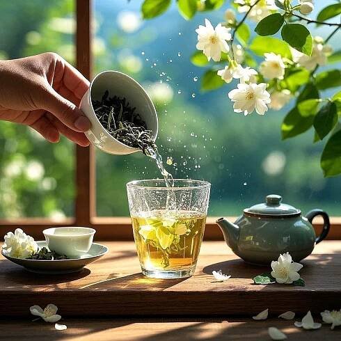 organic jasmine green tea