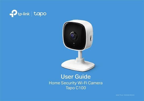 Uživatelská příručka pro domácí bezpečnostní Wi-Fi kameru tp-link Tapo C100