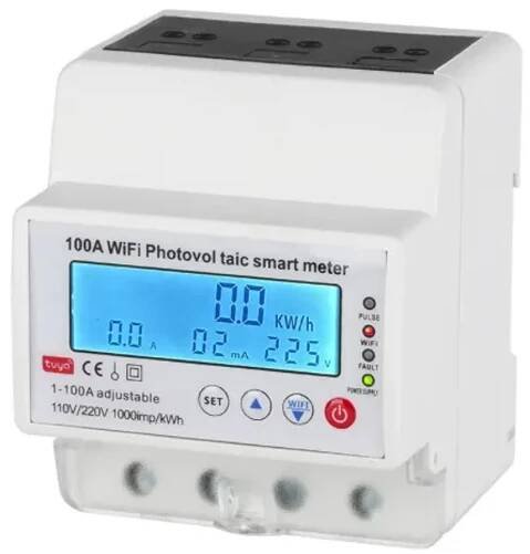 Chytrý obousměrný jednofázový elektroměr pro fotovoltaiku - WiFi Tuya, 230V