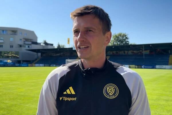 Lukáš Motal a Martin Cedidla před utkáním s Českými Budějovicemi - FC Zlín