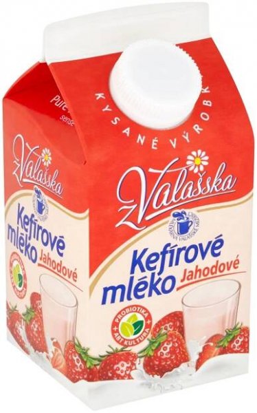 Kefírové mléko jahodové