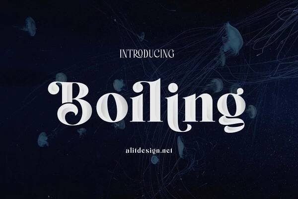 Boiling Display Typeface 1