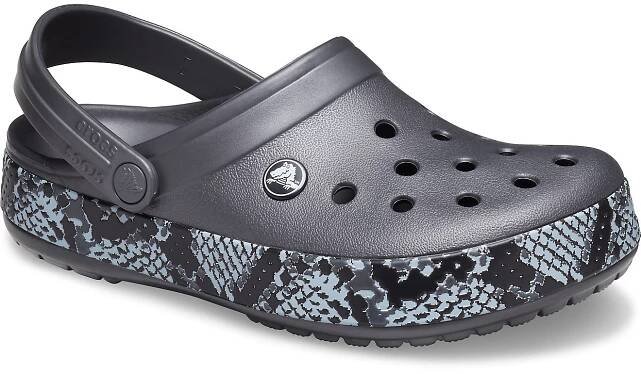 Crocband Snake Print Clog