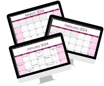 Excel 2024 Monthly Calendar Template — Funny Face Fiction