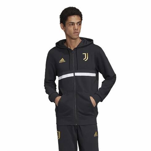 ADIDAS JUVENTUS FC 3S FZ MIKINA PÁNSKÁ - Černá, Bílá | Produkty | GAZZA SPORT