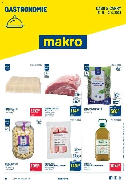  Makro Leták - Gastronomie od 21.05.2025 - Akce Makro