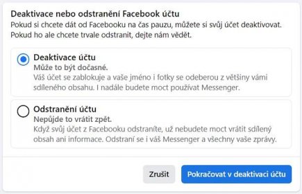 Zrušte si Facebook: Podrobný návod, jak smazat nebo deaktivovat účet - Stahnu.cz