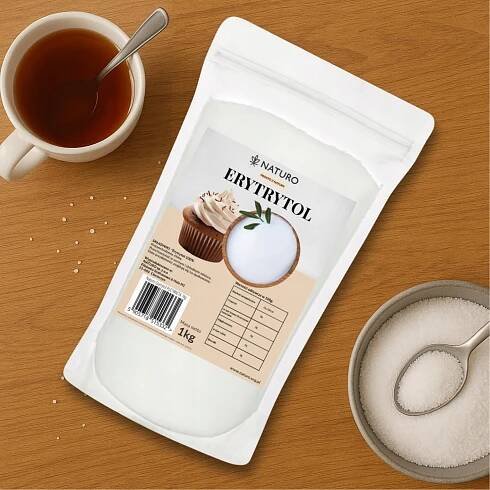 Erythritol Erytrol Sladidlo Zdravá náhrada cukru bez kalorií 1 kg / Naturo Značka Naturo