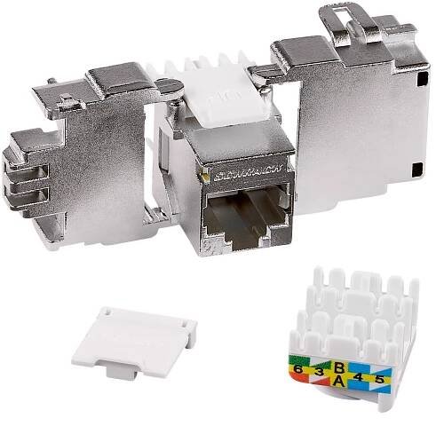 TOOLLESS LINE keystone modul RJ45 stíněný, Cat.6a (SFA) - Online Shop: Schrack Technik spol. s r.o.
