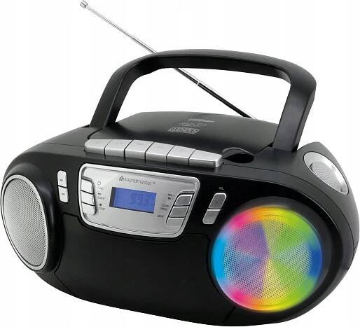 Boombox Radio Megnetofon Karaoke CD MP3 Soundmaster SCD5800SW LED Nahrává