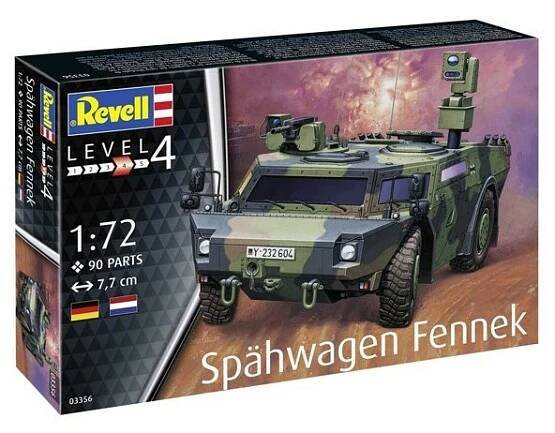 Revell Spähwagen Fennek Model Set Military 1:72, 90 dílů