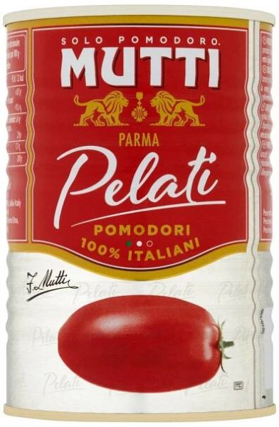 MUTTI Rajčata loupaná 2 x 400 g - Rajčata, Konzervovaná zelenina, Konzervované potraviny, hotová jídla, směsi, Trvanlivé