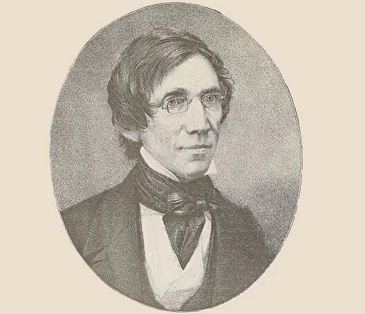 black and white portrait of a young John Torrey