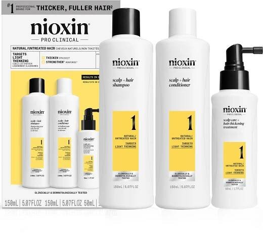 NIOXIN Kit System 1 for Natural Hair, Trial Size 350 ml