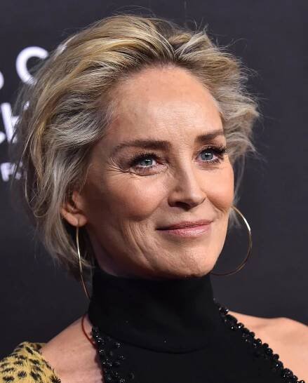 Sharon Stone's Blonde Highlights 