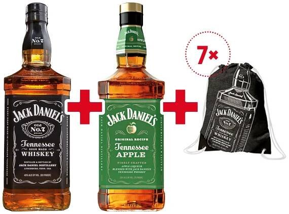 Jack Daniel's Promoset (1 l+1 l) + batůžek - Americká, Whisky, whiskey, whisky likéry, ostatní lihoviny, Alkohol, Nápoje
