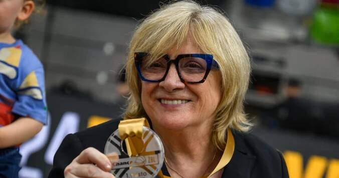 Končící trenérka ZVVZ USK Praha Natália Hejková...