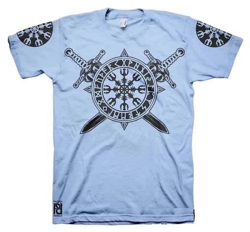 Helm of Terror Awe Viking Valhalla T-Shirt - Image 13