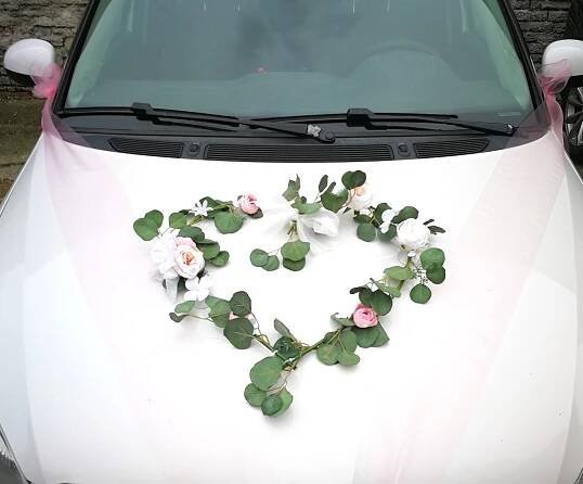 Srdce na auto eukalyptov dut - 45 cm