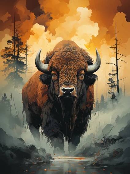 Ilustrace Bison