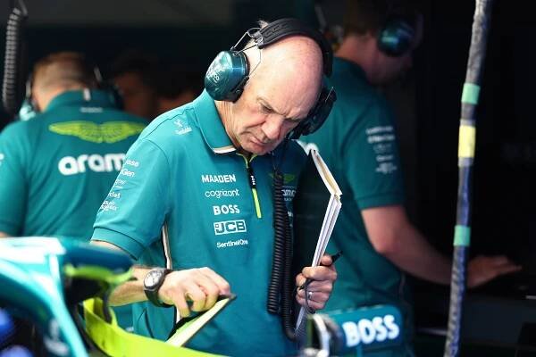 MONTE-CARLO, MONACO - MAY 23: Adrian Newey, Managing Technical Partner of Aston Martin F1 at work