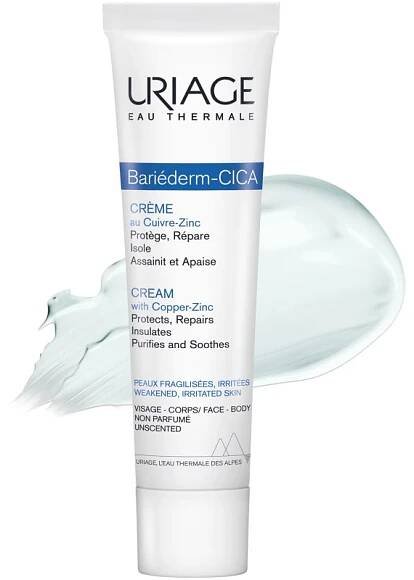 Uriage Bariéderm Cica-Cream with Copper-Zinc reparativní krém s obsahem mědi a zinku s panthenolem 40 ml