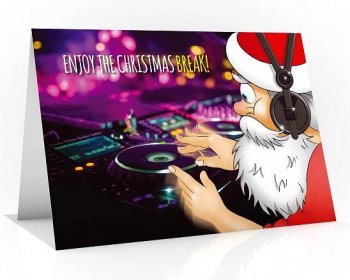 DJ Christmas card