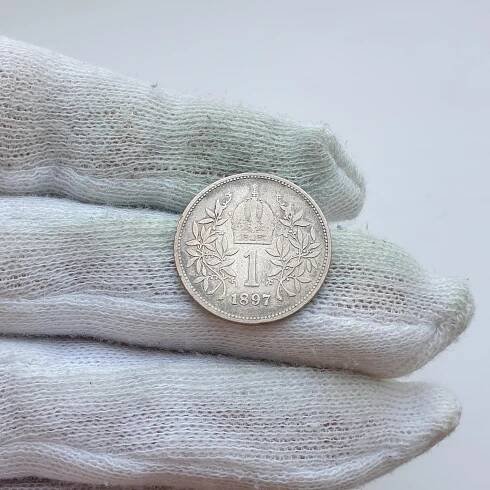 ***1 KORUNA 1897 FRANTIŠEK JOSEF I. TOP VZÁCNÁ***