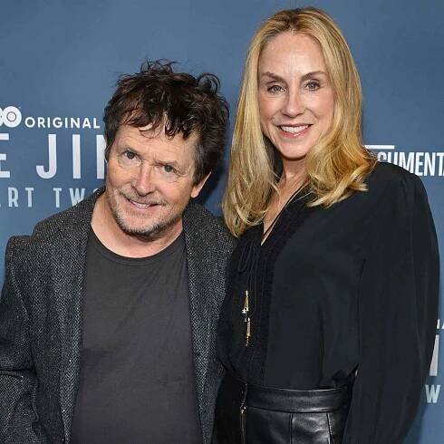 Michael J. Fox (L) and Tracy Pollan 'The Jinx - Part Two' Series Premiere