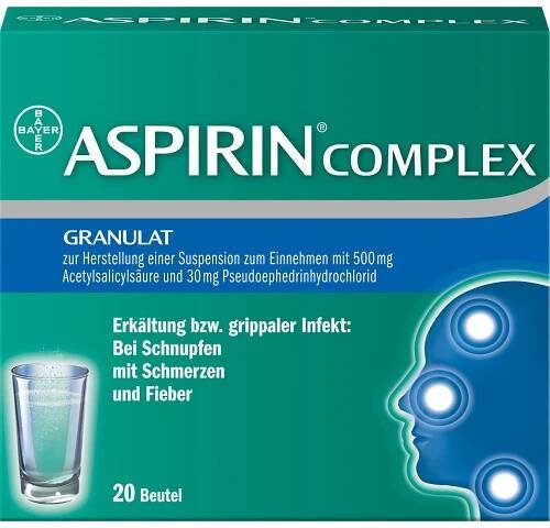 ASPIRIN COMPLEX Granulat bei Schnupfen, erkältungsbedingten Schmerzen, Fieber, lösliche Darreichungsform