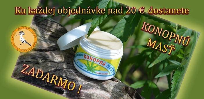 OBJEDNAVAJTE NAD 20 EUR A DOSTANETE MAST ZDARMA