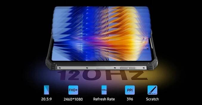 Pancéřový chytrý telefon Oukitel WP19 Pro 22000mAh 8/256 NFC +dárek Plážový míč Funkce odemknutí otiskem prstu rozpoznávání obličeje