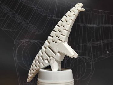 Ginko the flexi Brachiosaurus print in place articulated dinosaur od autora AndreasJoskaSutanto | Printables Obchod