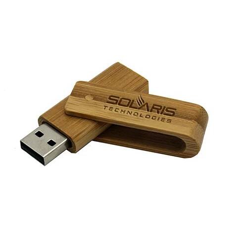 Dřevěný nebo bambusový USB 2.0 / 3.0 flash disk twister | Société s.r.o.