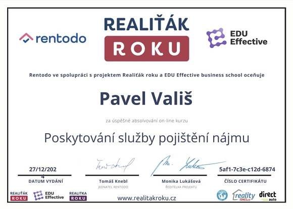 Realitní makléř Pavel Vališ