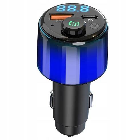 Bluetooth FM transmitter Auto Adaptér Rádia Nabíječka