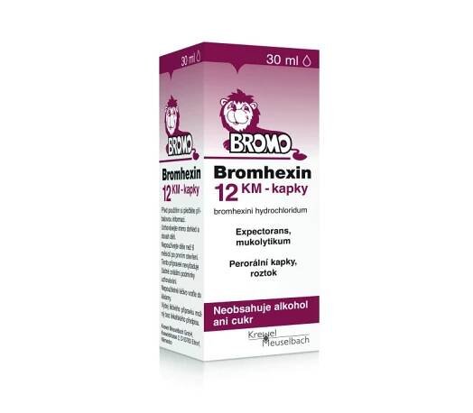 BROMHEXIN KM 12 mg/ml kapky 30 ml