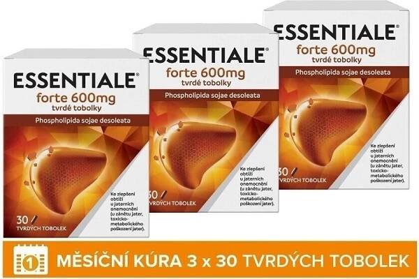 ESSENTIALE FORTE 600 MG CPS DUR 3 X 30