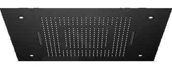 Sprchová hlavice Steinberg 390 Hlavová sprcha, 60x80 cm, 3 proudy, LED osvětlení, matná černá, 390 6832 S