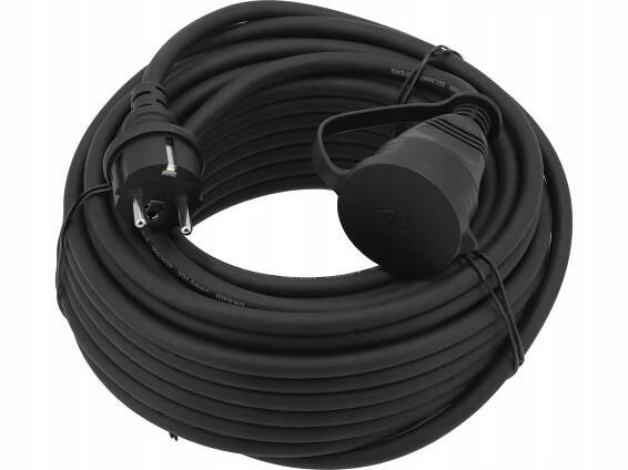 PRODLUŽOVACÍ KABEL STAVEBNÍ KABEL 3X1,5MM2 20M YATO Barva černá