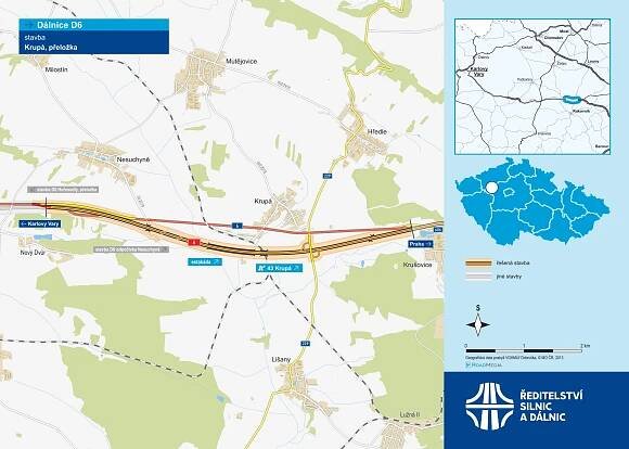 ŘSD otevřelo další úsek dálnice D6 Praha – Karlovy Vary